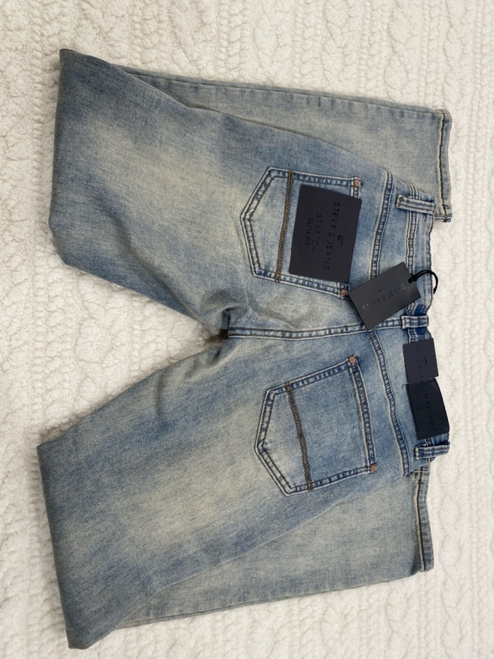 Steve Jeans Men's Light Blue Relaxed Fit Denim Jeans